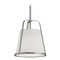 AFX Lighting Afx Lighting Lizzette Satin Nickel Mini-Pendant Light with Empire Shade LIZP10MBSN