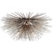 Visual Comfort Signature Collection Kelly Wearstler Strada Flush Mount in Silver Leaf by Visual Comfort Signature KW4065BSL