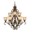 Crystorama Lighting Crystorama Lighting Norwalk Bronze Umber Chandelier 7409-BU
