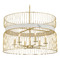 Minka Lavery Minka Lavery Park Slope Nouveau Gold Pendant Light with Drum Shade 3396-754