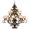 Crystorama Lighting Crystorama Lighting Norwalk Bronze Umber Chandelier 7412-BU