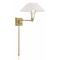 Norwell Lighting Cody Swing Arm Sconce in Antique Brass 6671-AN-TW