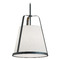 AFX Lighting Afx Lighting Lizzette Black Pendant Light with Empire Shade LIZP18MBBK