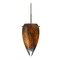 Besa Lighting Modern Pendant Light Multi-Color Glass Bronze by Besa Lighting 1JT-4125CE-BR