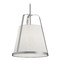 AFX Lighting Afx Lighting Lizzette Satin Nickel Pendant Light with Empire Shade LIZP18MBSN