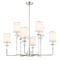 Crystorama Lighting Hatfield 8-Light Chandelier in Polished Nickel by Crystorama Lighting HAT-478-PN