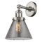 Innovations Lighting Large Cone Brushed Satin Nickel Sconce by Innovations Lighting 203-SN-G43
