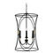 Capital Lighting Amara 19-Inch Pendant in Matte Black & Brass by Capital Lighting 545641KB