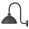 Hinkley Foundry 16-Inch Wide Textured Black & Brass Barn Light by Hinkley Lighting 10675TK