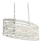 Allegri Lighting Allegri Crystal Strato Polished Silver Island Light with Oval Shade 037061-014-FR001