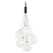 ET2 Lighting Et2 Burst Black LED Multi-Light Pendant with Globe Shade E25087-54BK