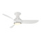 Modern Forms by WAC Lighting Modern Forms Corona Brushed Nickel & Matte White LED Ceiling Fan with Light FH-W2203-44L27BNMW