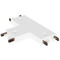 ET2 Lighting Continuum 3-Way T Connector in White by ET2 Lighting ETMSC90-3TW-WT
