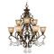 Crystorama Lighting Crystorama Lighting Norwalk Bronze Umber Crystal Chandelier 7509-BU-CL-MWP