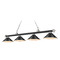 Z-Lite Cordon Matte Black & Brushed Nickel Billiard Light by Z-Lite 2306-4MB-BN-MB15