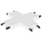 ET2 Lighting Continuum 4-Way X Connector in White by ET2 Lighting ETMSC90-4XW-WT