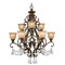 Crystorama Lighting Crystorama Lighting Norwalk Bronze Umber Crystal Chandelier 7509-BU-CL-SAQ