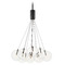 ET2 Lighting Et2 Burst Black LED Multi-Light Pendant with Globe Shade E25089-18BK