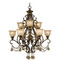 Crystorama Lighting Crystorama Lighting Norwalk Bronze Umber Crystal Chandelier 7509-BU-GT-S
