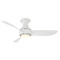 Modern Forms by WAC Lighting Modern Forms Corona Brushed Nickel & Matte White LED Ceiling Fan with Light FH-W2203-44L35BNMW