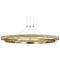 Visual Comfort Modern Collection Visual Comfort Modern Collection Grace Hand Rubbed Antique Brass & Natural Oak LED Pendant Light 700GRC48HABNO-LED930