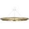 Visual Comfort Modern Collection Visual Comfort Modern Collection Grace Hand Rubbed Antique Brass & Natural Oak LED Pendant Light SLCH30030HABNO
