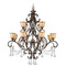 Crystorama Lighting Crystorama Lighting Norwalk Bronze Umber Crystal Chandelier 7512-BU-CL-S