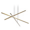 Visual Comfort Modern Collection Essence Trio LED Pendant in Aged Brass by Visual Comfort Modern 700LSESN3R-LED930