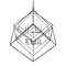 Z-Lite Euclid Chrome & Matte Black Pendant by Z-Lite 457-12CH-MB