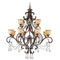 Crystorama Lighting Crystorama Lighting Norwalk Bronze Umber Crystal Chandelier 7512-BU-CL-SAQ