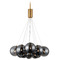 ET2 Lighting Et2 Burst Gold LED Multi-Light Pendant with Globe Shade E25089-142GLD