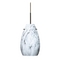 Besa Lighting Modern Pendant Light Marble Grigio Glass Bronze by Besa Lighting 1JT-4126MG-BR