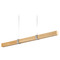 Oxygen Decca 48-Inch LED Linear Pendant in Oak & Nickel by Oxygen Lighting 3-48-5224