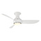 Modern Forms by WAC Lighting Modern Forms Corona Brushed Nickel & Matte White LED Ceiling Fan with Light FH-W2203-44L-BN/MW