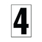 Generation Lighting Address Number Tile 4 in White by Generation Lighting 90614-68