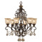 Crystorama Lighting Crystorama Lighting Norwalk Bronze Umber Crystal Chandelier 7516-BU-GT-S