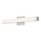 Design Classics Lighting Beam Linear LED Bathroom Light in Satin Nickel 1330-30-09