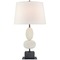 Visual Comfort Signature Collection Thomas OBrien Dani Table Lamp in Alabaster & Marble by Visual Comfort Signature TOB3980ALBBML