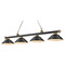 Z-Lite Cordon Matte Black & Rubbed Brass Billiard Light by Z-Lite 2306-4MB-RB-SMB