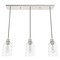 Hunter Fan Company Hunter Fan Company Lochemeade Brushed Nickel Multi-Light Pendant with Bowl / Dome Shade 19716
