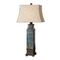 Uttermost Lighting Table Lamp in Distressed Blue Glaze by Uttermost Lighting 26833