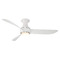 Modern Forms by WAC Lighting Modern Forms Corona Brushed Nickel & Matte White LED Ceiling Fan with Light FH-W2203-52L35BNMW
