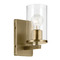 Kichler Lighting Kichler Lighting Crosby Natural Brass Sconce 45495NBRCLR