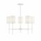 Meridian 5-Light Chandelier in Bisque White by Meridian M10067BQW