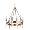 Craftmade Lighting Larrson Satin Brass Chandelier by Craftmade Lighting 54326-SB