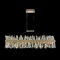 Allegri Lighting Glacier 48-Inch LED Crystal Linear Light in Gold by Allegri Crystal 030260-038