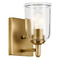 Kichler Lighting Kichler Lighting Shailene Natural Brass Sconce 45572NBRCLR