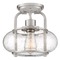 Quoizel Lighting Trilogy Semi-Flush Mount in Brushed Nickel by Quoizel Lighting TRG1710BN