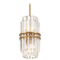 Crystorama Lighting Crystorama Lighting Hayes Aged Brass Mini-Pendant Light with Cylindrical Shade HAY-1401-AG