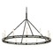 Troy Lighting Sutton Textured Black & White Chandelier by Troy Lighting F6237